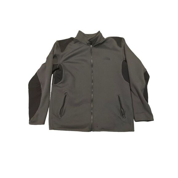 Men's Large  Black And Gray  North Face‎ Zip Up Jacket TKA Stealth - Picture 1 of 7
